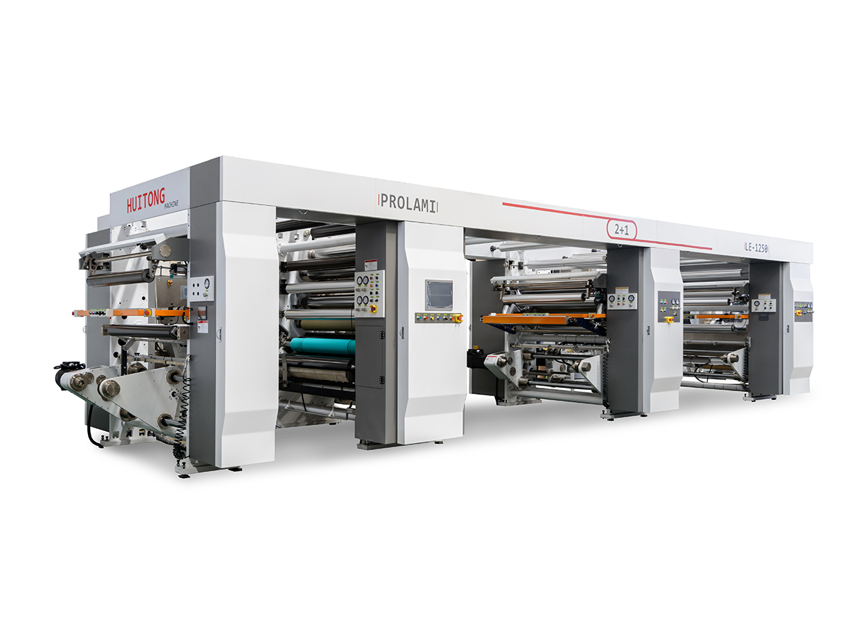 LE 2+1 Mașină laminată cu trei straturi cu două stații fără solvenți
